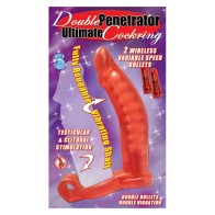 Double Penetrator Bendable C-Ring - Red