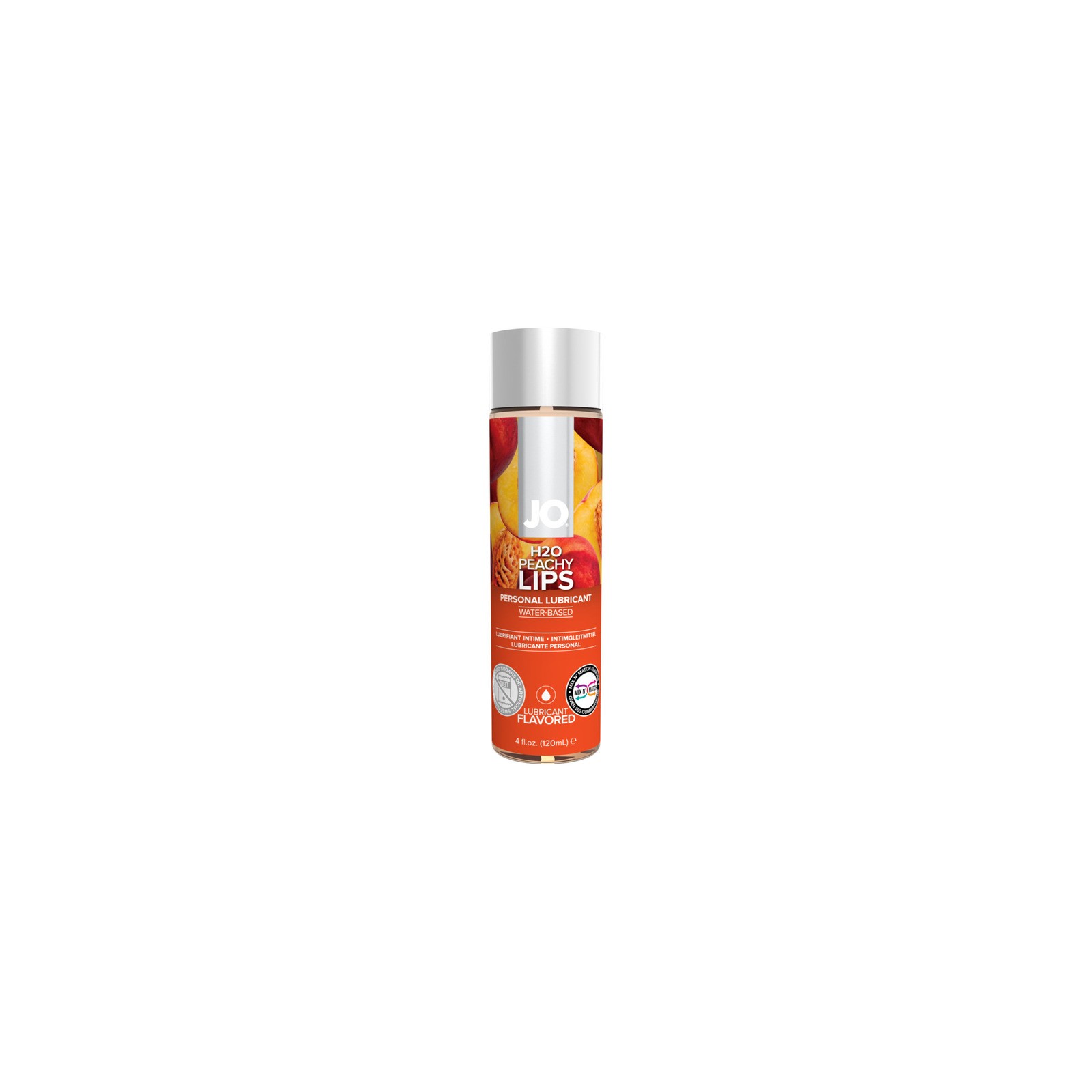 JO H2O Peach Flavored Lubricant 4 oz