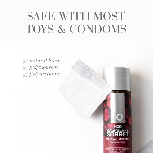 JO H2O Raspberry Sorbet Flavored Lubricant - Sweet Pleasure