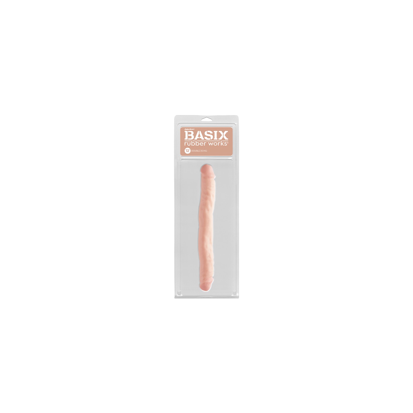 Dildo Doble Beige Pipedream Basix 12 in.