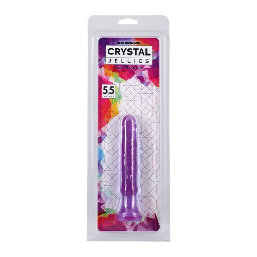 Crystal Jellies Anal Starter 6in in Purple