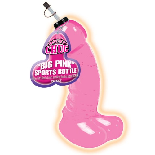 Jumbo Dicky Sports Bottle Pink Humor