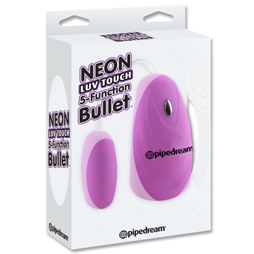 Pipedream Neon Luv Touch Bullet - Discreet Pleasure Anywhere