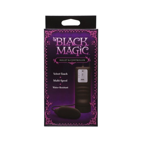 Black Magic Bullet Vibrator with Controller