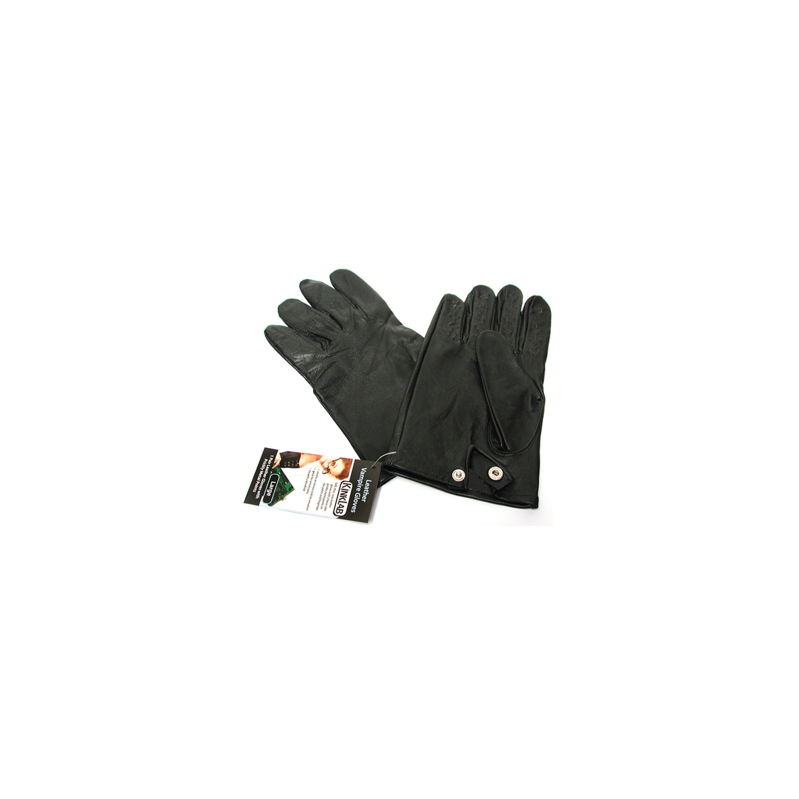 Leather Vampire Gloves for Gothic Styling