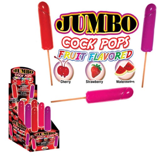 Jumbo Cock Pops - Fun Flavored Lollipops