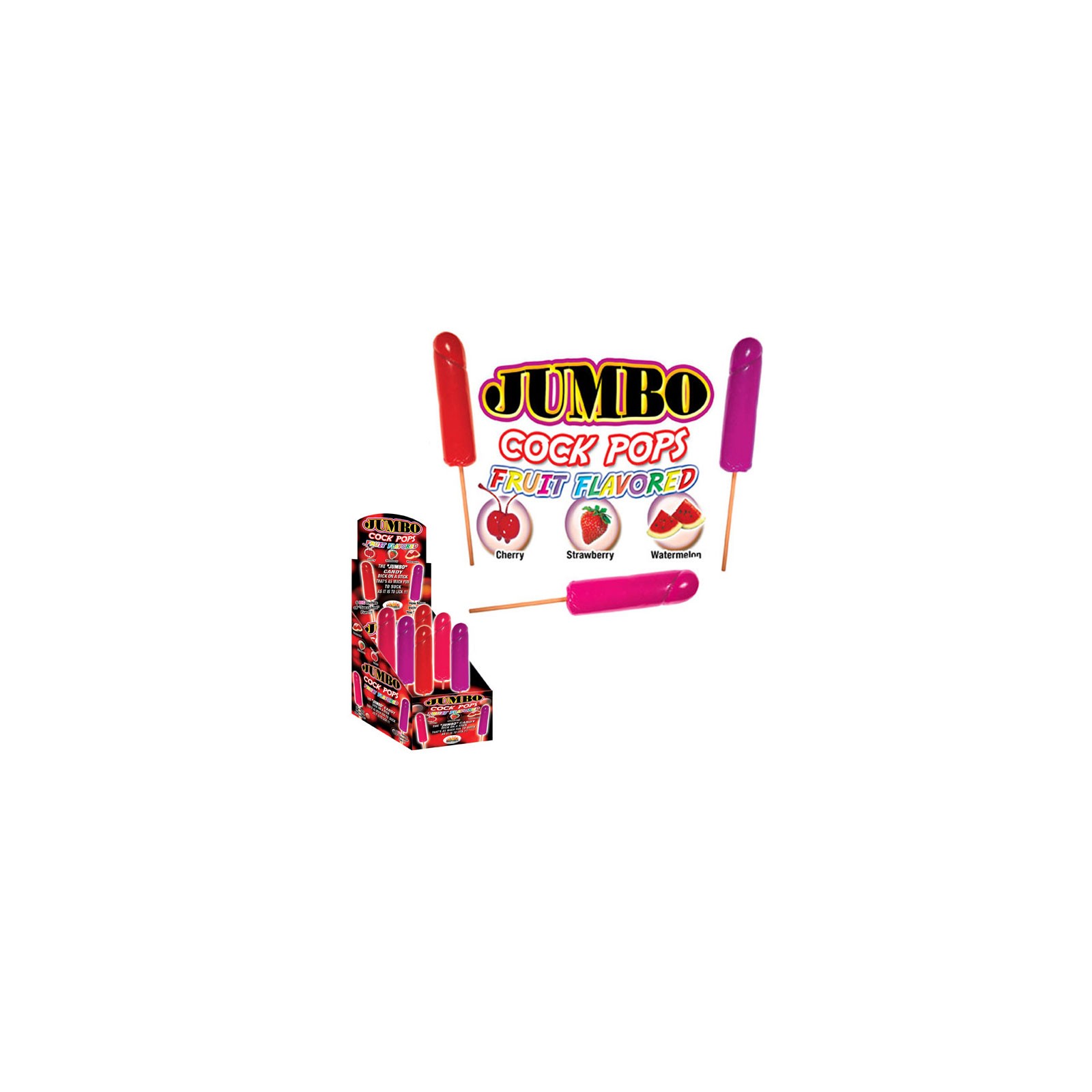 Jumbo Cock Pops - Paletas Divertidas con Sabor