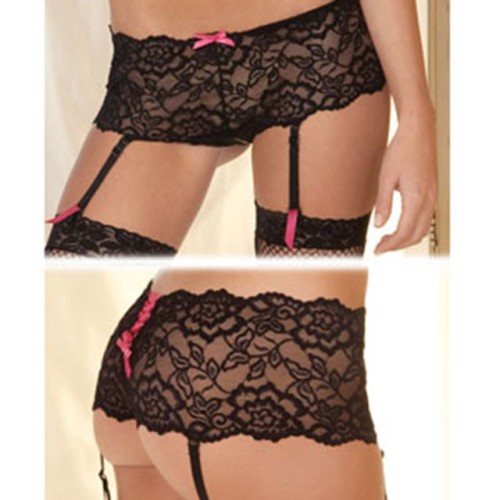 Rene Rofe Crotchless Lace Boyleg