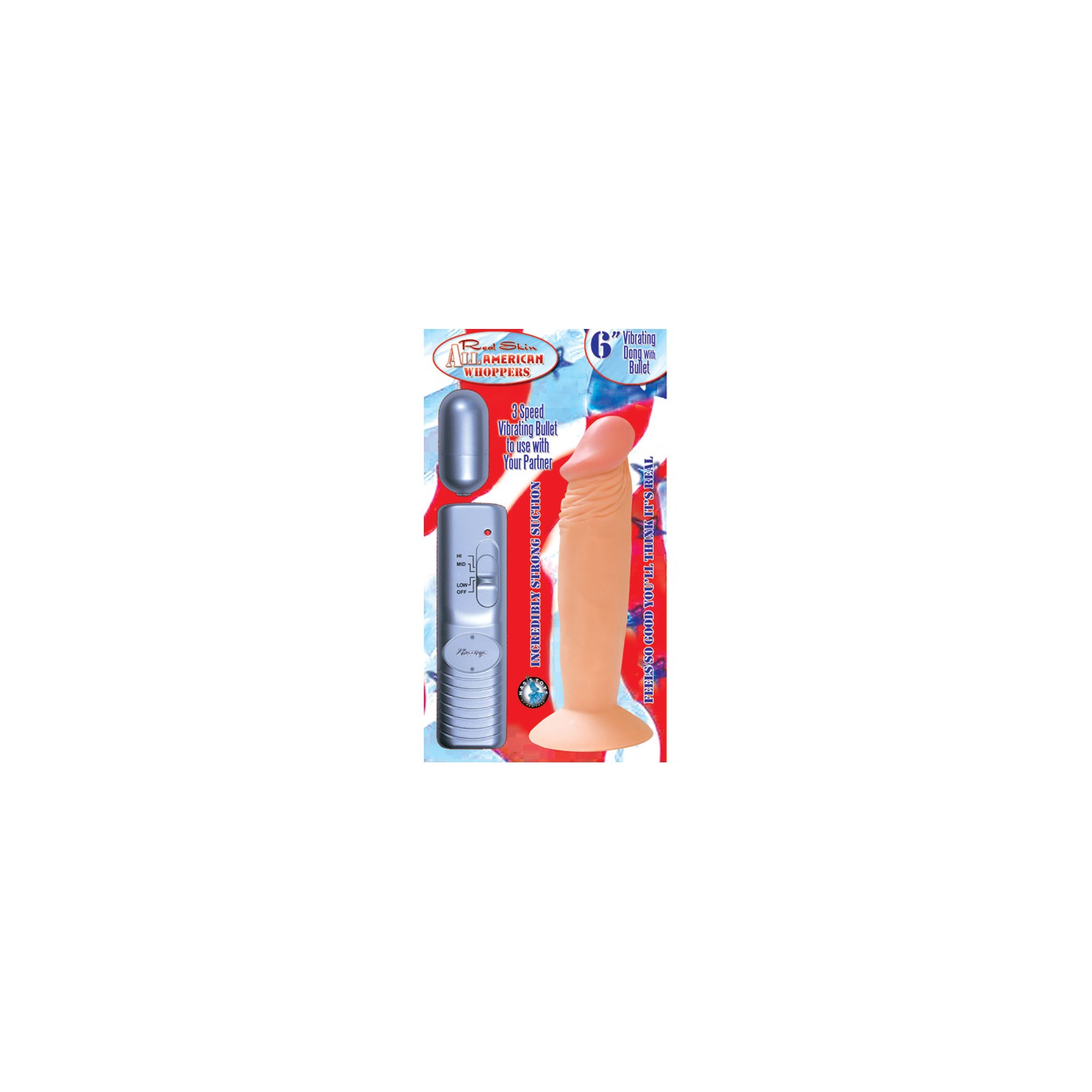 Dong Vibrador Recto All American de 6 pulgadas - Compra Ahora