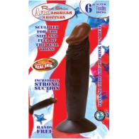 Afro American Whoppers 6in. Straight Dong - Suction Cup Base