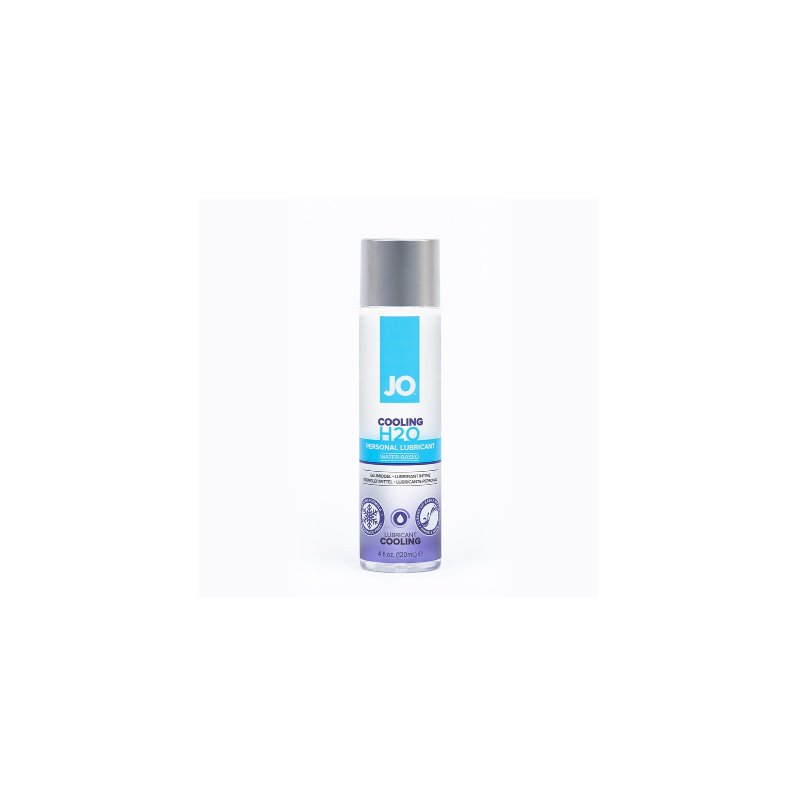 JO H2O Lubricante Hidratante Enfriador a Base de Agua 4 oz.