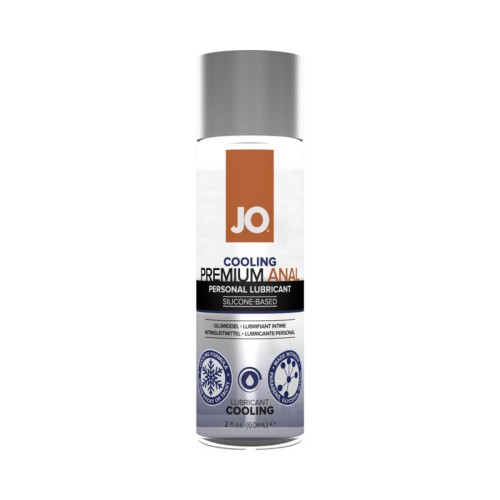 JO Lubricante Anal Premium Cooling a Base de Silicona 2 oz - Máximo Confort