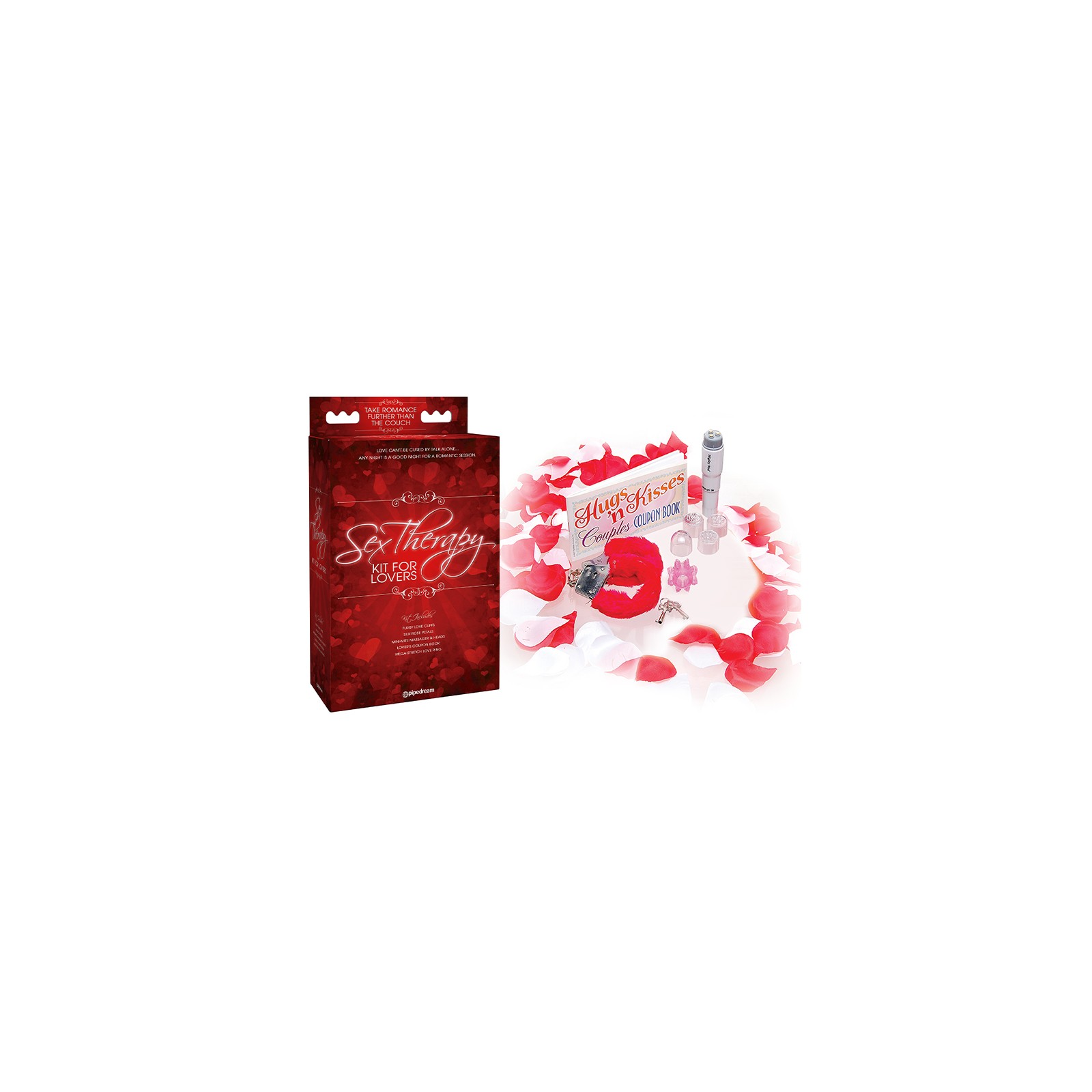 Kit de Terapia Sexual Pipedream 5 Piezas para Parejas Rojo