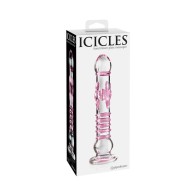 Pipedream Icicles No. 6 Dildo de Vidrio Texturizado