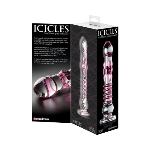 Pipedream Icicles No. 6 Dildo de Vidrio Texturizado