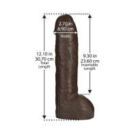 Vac-U-Lock Realistic Hung Dong Black