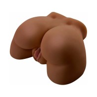 PDX Vibrating Ass Remote-Controlled Masturbator Brown