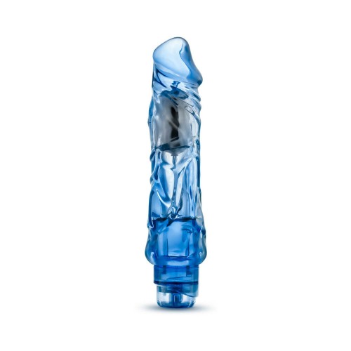 Dildo Vibrador Realista Wild Ride - Azul, 9 in.