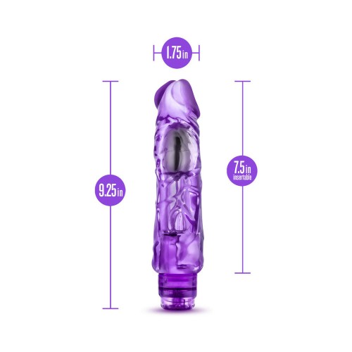 Naturally Yours Wild Ride Realistic 9 in. Vibrating Dildo Purple