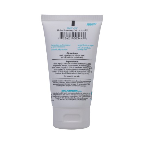 Spot-On G-Spot Stimulating Gel 2oz