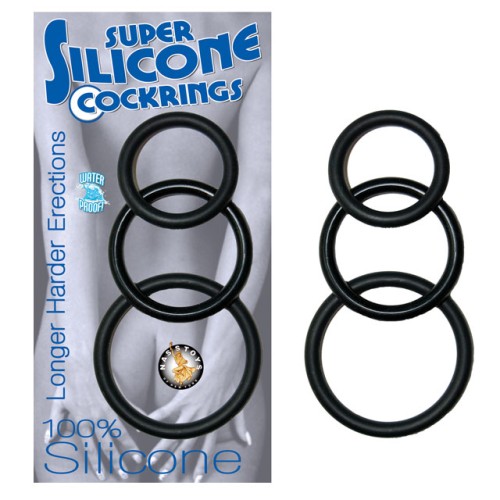 Super Silicone Cockrings Set for Optimal Fit