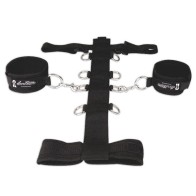 Lux Fetish Adjustable Neck and Wristraint Set for Light Bondage