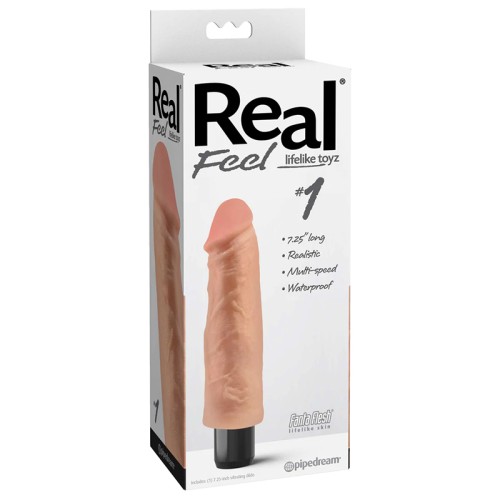 Pipedream Real Feel Lifelike Vibrating Dildo 7.25" Beige