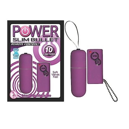 Power Slim Remote Control Bullet Vibrator