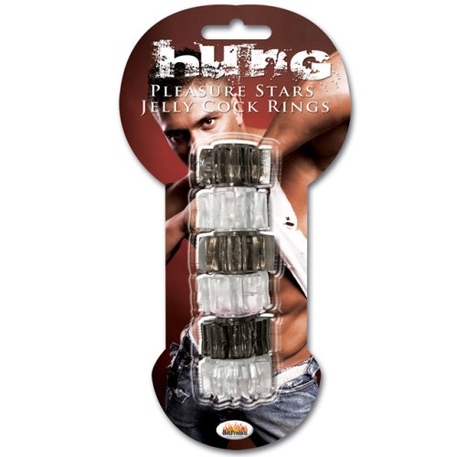 Hung Pleasure Stars Jelly Cock Rings