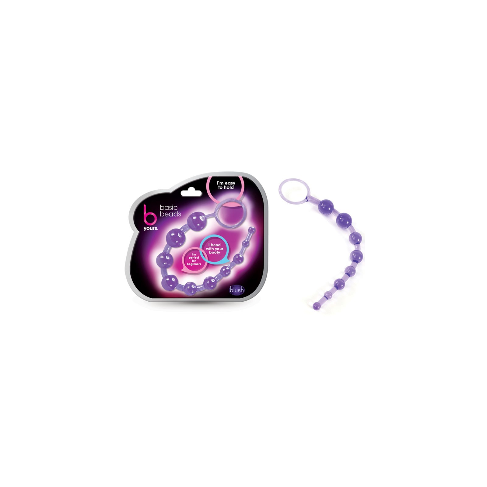 B Yours 12.75 in. Purple Basic Beads