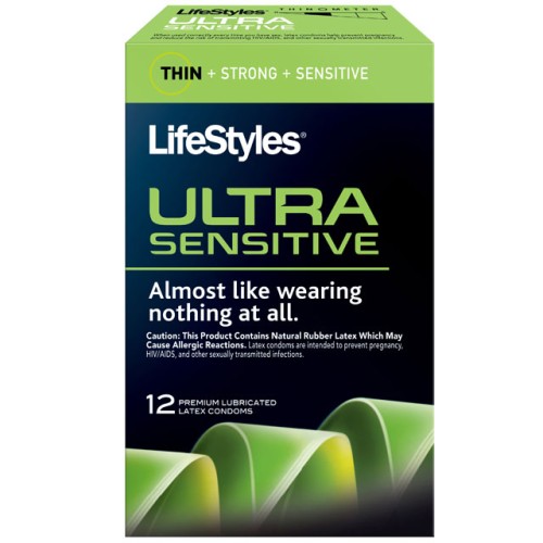 Condones Ultra Sensibles LifeStyles Paquete de 12