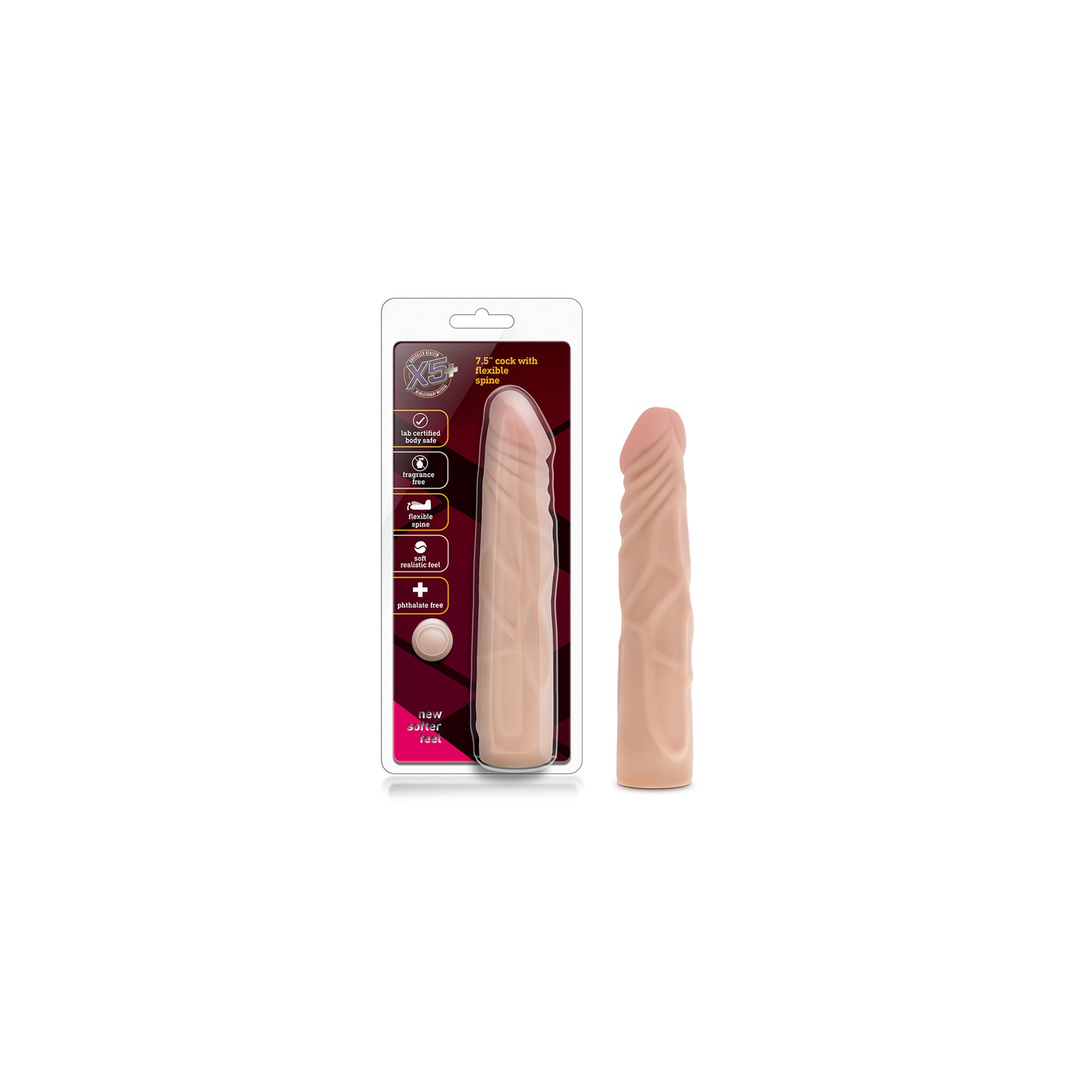 Dildo Posable Realista 7.5in X5 Plus para Placer Auténtico