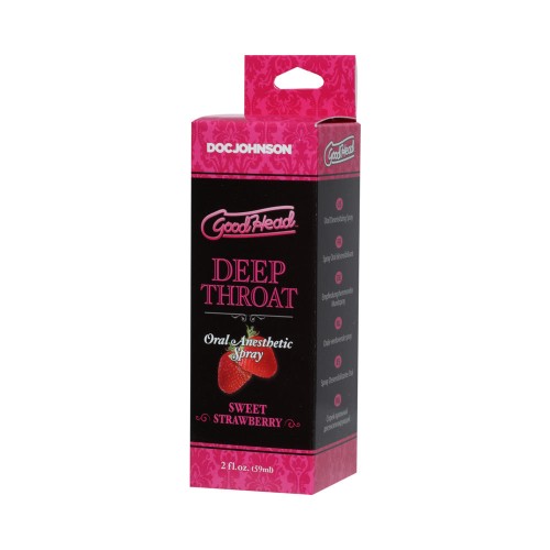 Spray GoodHead Garganta Profunda Fresa Dulce