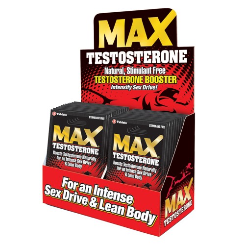 MaxTestosterone Booster Pills 2-Pack Display