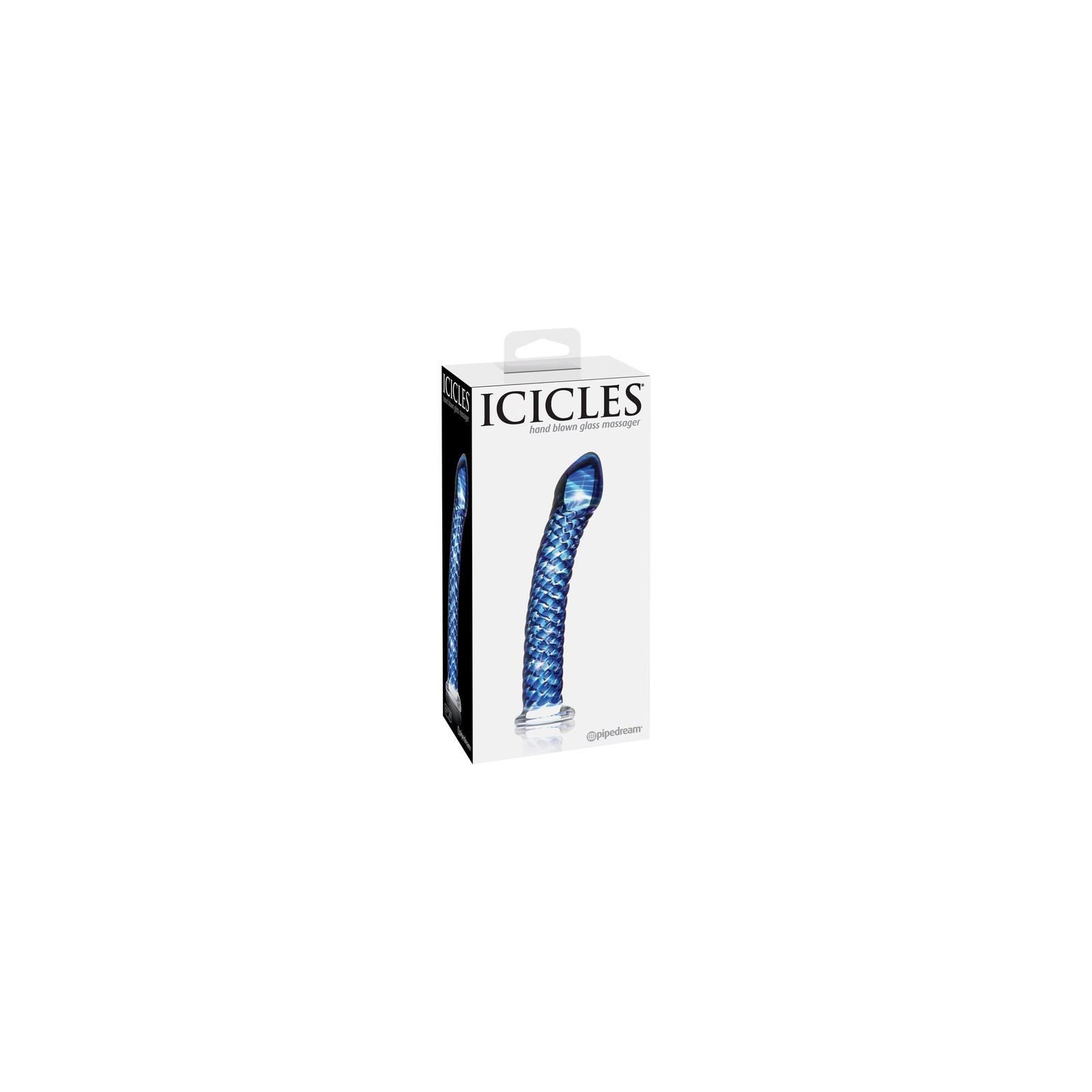 Dildo de Vidrio Texturizado Pipedream Icicles No. 29 para Placer Sensual