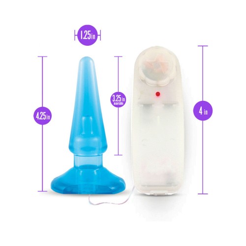 B Yours Basic Anal Pleaser Vibrating Anal Plug Blue