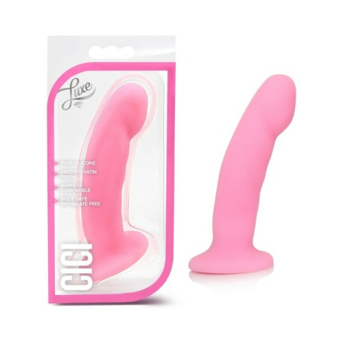 Dildo Curvado de Silicona Luxe Cici de Alta Calidad