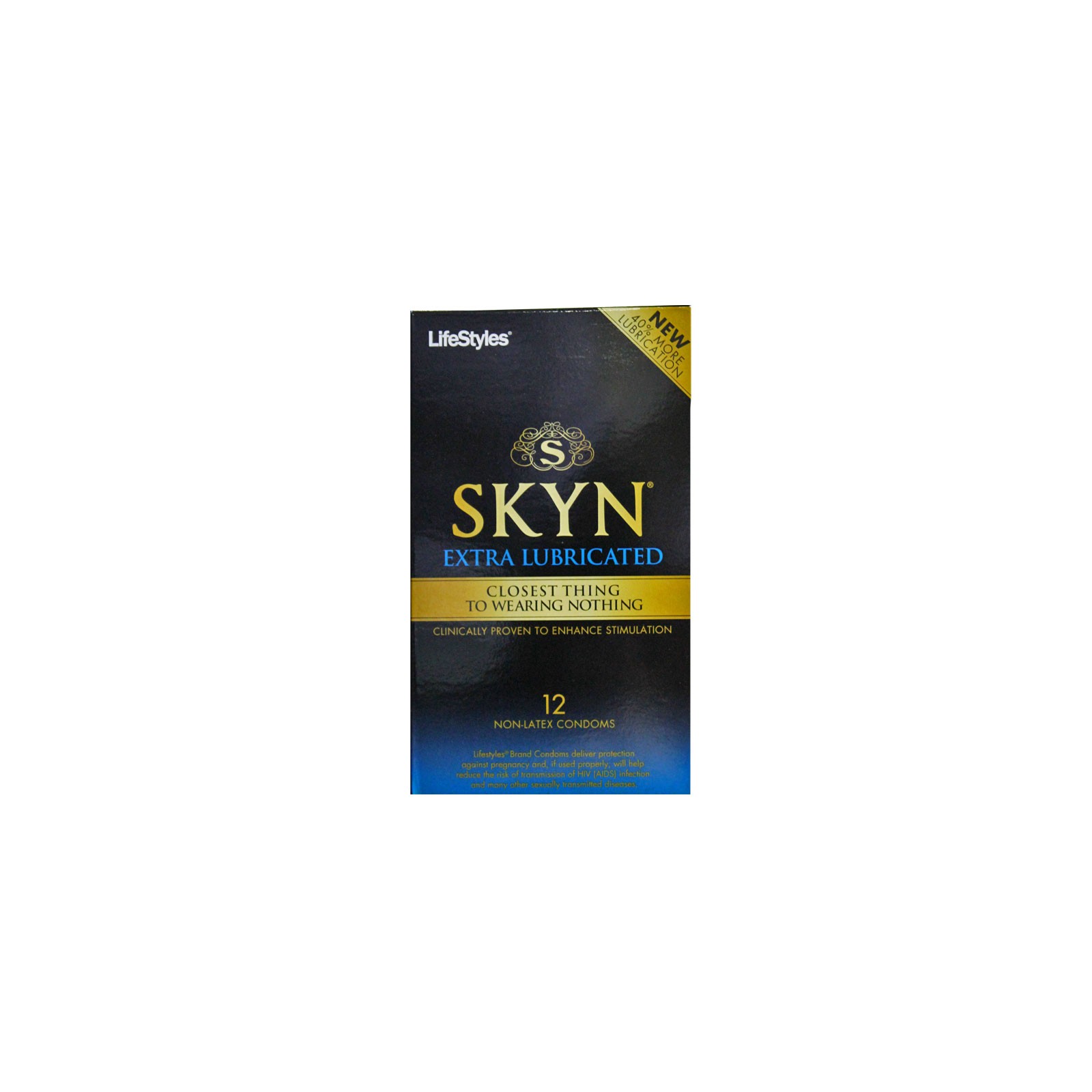 Condones LifeStyles SKYN Extra Lubricados - Paquete de 12