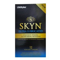 Condones LifeStyles SKYN Extra Lubricados - Paquete de 12