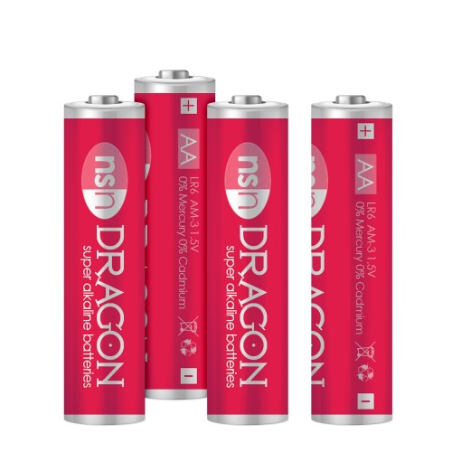 Dragon Alkaline AA Batteries Pack