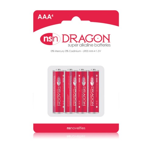 Baterías Alcalinas AAA Dragon Potencia Duradera