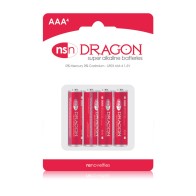 Baterías Alcalinas AAA Dragon Potencia Duradera