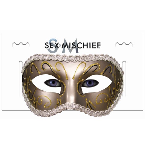 Máscara de Mascarada de Oro de Sportsheets - Accesorio Elegante para Fantasías