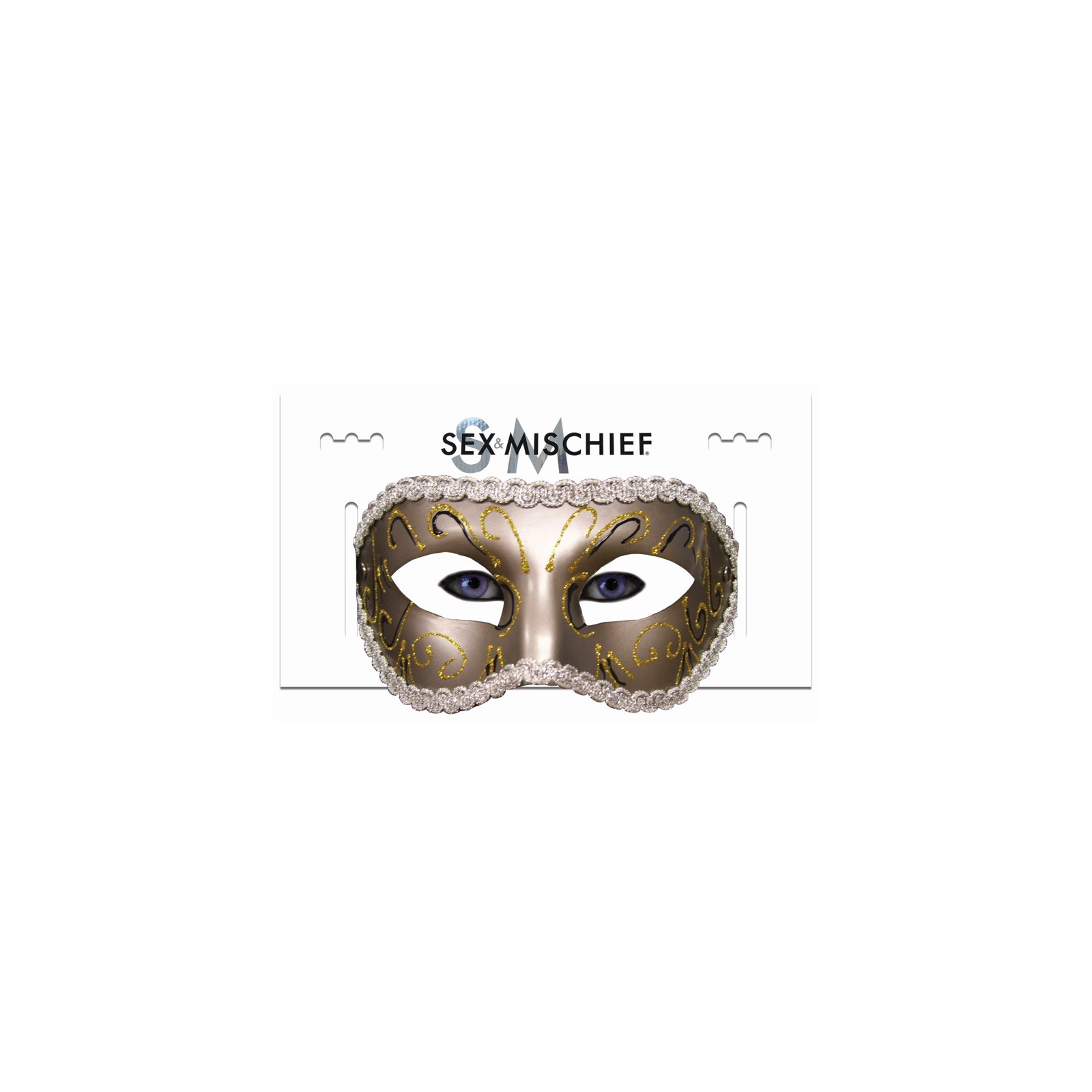 Máscara de Mascarada de Oro de Sportsheets - Accesorio Elegante para Fantasías