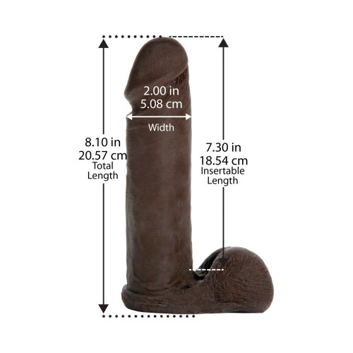 Vac-U-Lock 8-Inch Realistic Cock