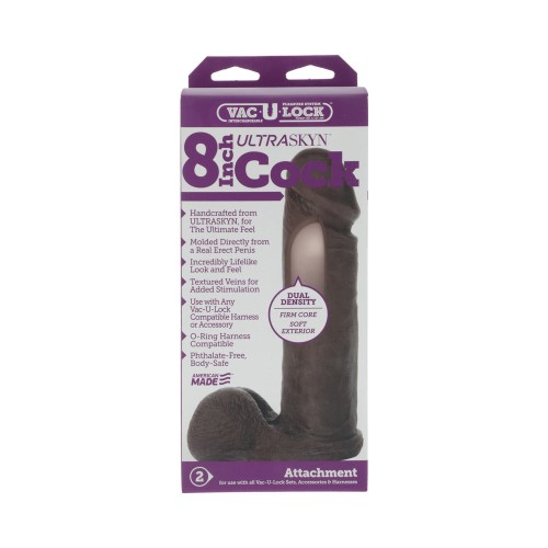 Vac-U-Lock 8-Inch Realistic Cock