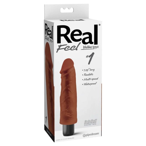 Pipedream Real Feel Lifelike Vibrating Dildo Brown