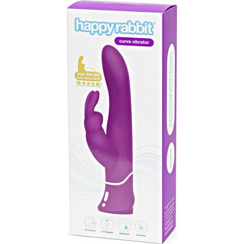 Happy Rabbit Curve Rechargeable Vibrator Purple