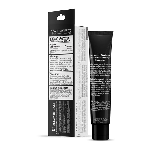 Crema de Retardo Wicked Overtime para Hombres