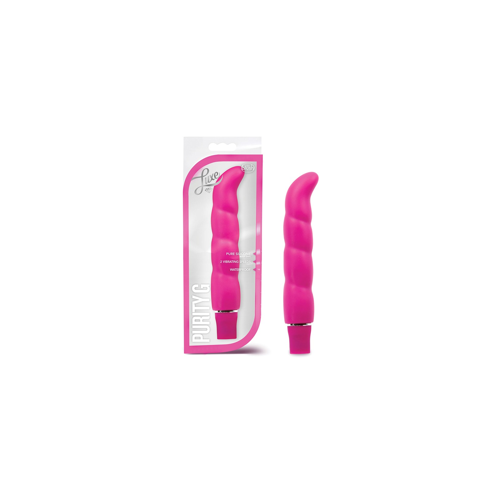 Luxe Purity G Silicone Slimline Vibrator Pink